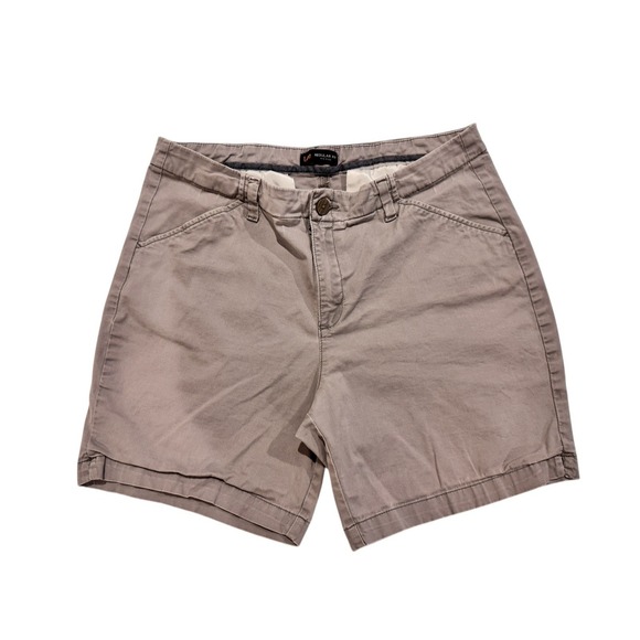 Lee Regular Fit Light Safari Bermuda Shorts Womens 18 Medium Mid Rise Chino Knit - Picture 4 of 8